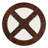 Cylina Solid Wood Glass Top Round Table Set, Coffee Table with 4 Stools
