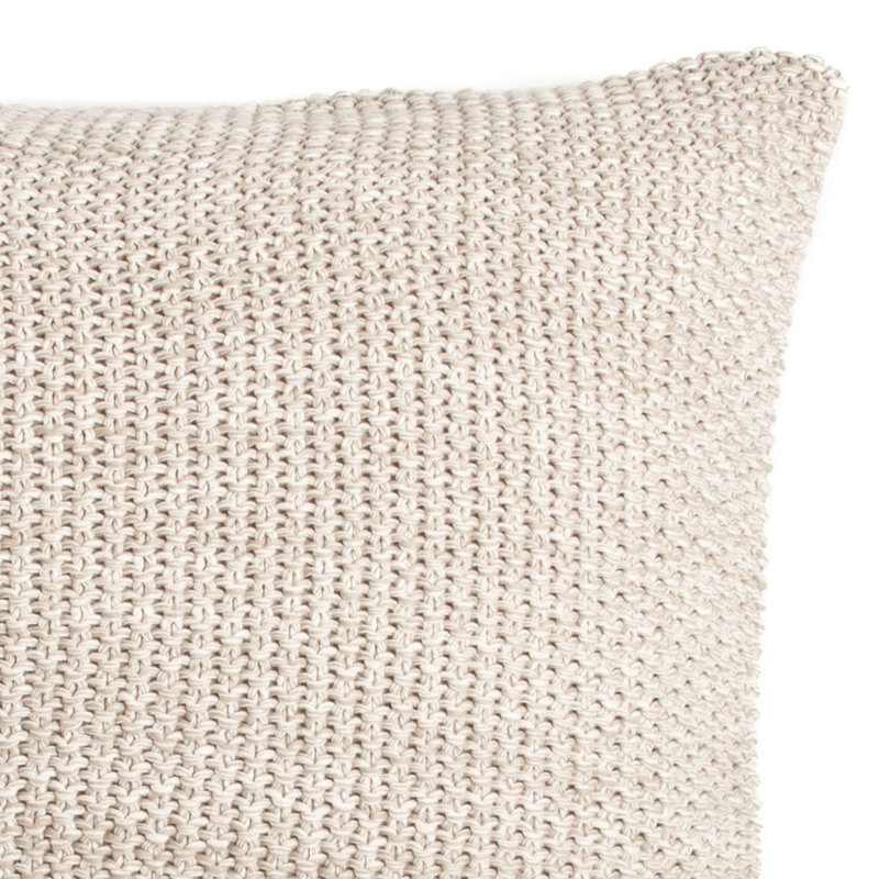 Coussin Feran, Gris pierre, 26 po x 26 po