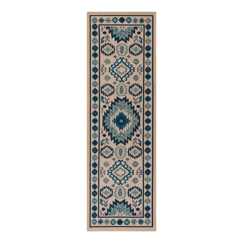 Tapis intérieur / extérieur Marlenia Marlenia, Tapis de couloir 2 pi x 6 pi 1 po