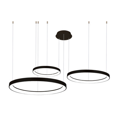 1 - Light LED Wagon Wheel Pendant
