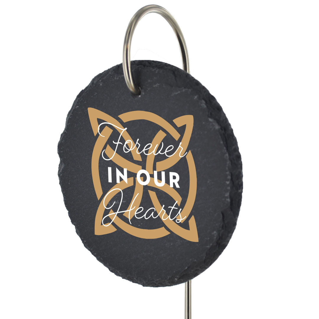 Brajan Waterproof Slate Circle People Memorial Plaque