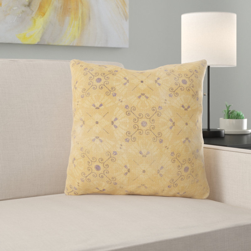 Housse et insert de coussin carré Meaney, Microsuède, Intérieur