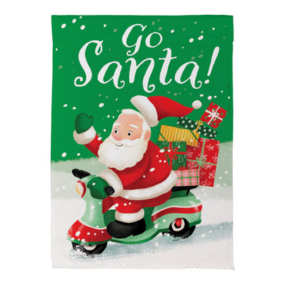 Drapeau de jardin Go Santa
