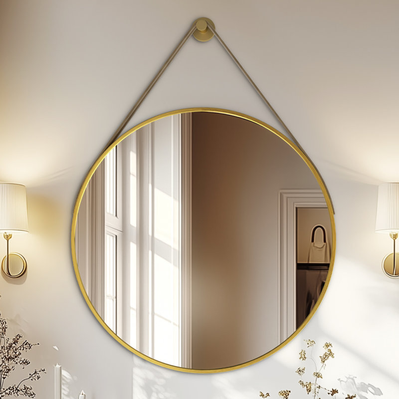Miroir mural 32 po, Doré, 31,5 po x 31,5 po