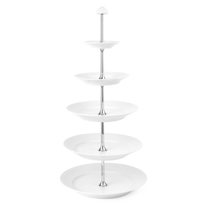 Royal Copenhagen White Fluted Étagère 5 Layers