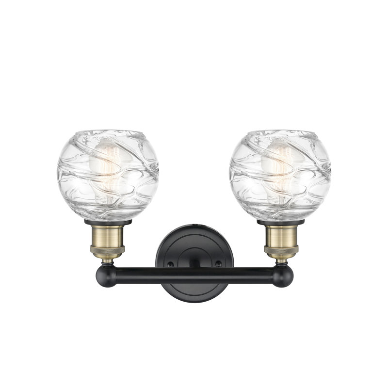 Cambria 2 - Light Dimmable Vanity Light, Black Antique Brass, Clear