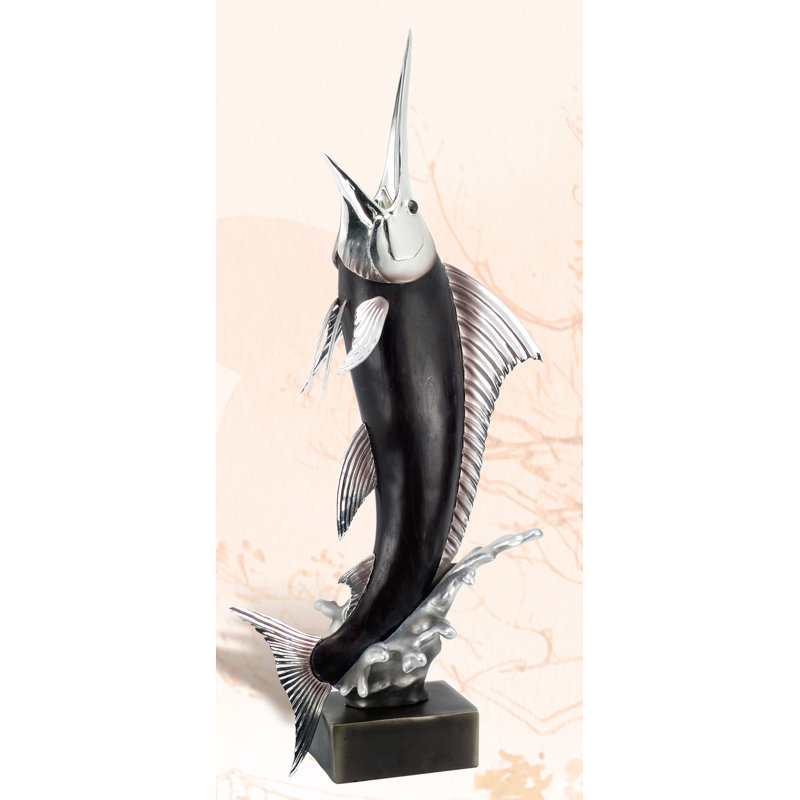 Figurine sailfish on support Karla