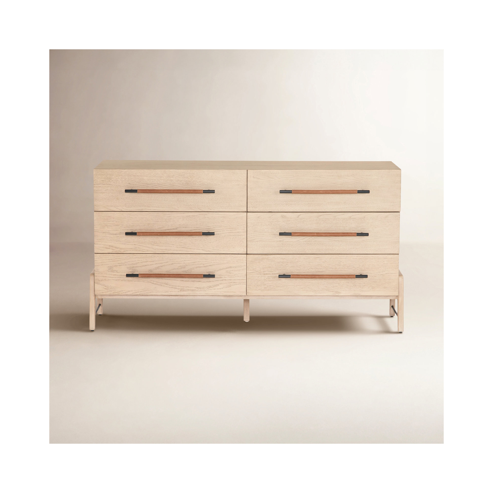Karsten 6 - Drawer Double Dresser, Yucca Oak