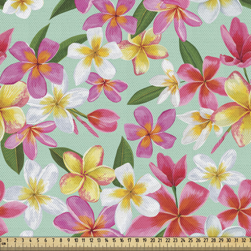 Tissu Ambesonne Plumeria, l 36 po x L 360 po