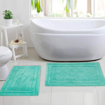 Pompeii Cotton Non-Slip Bath Rug