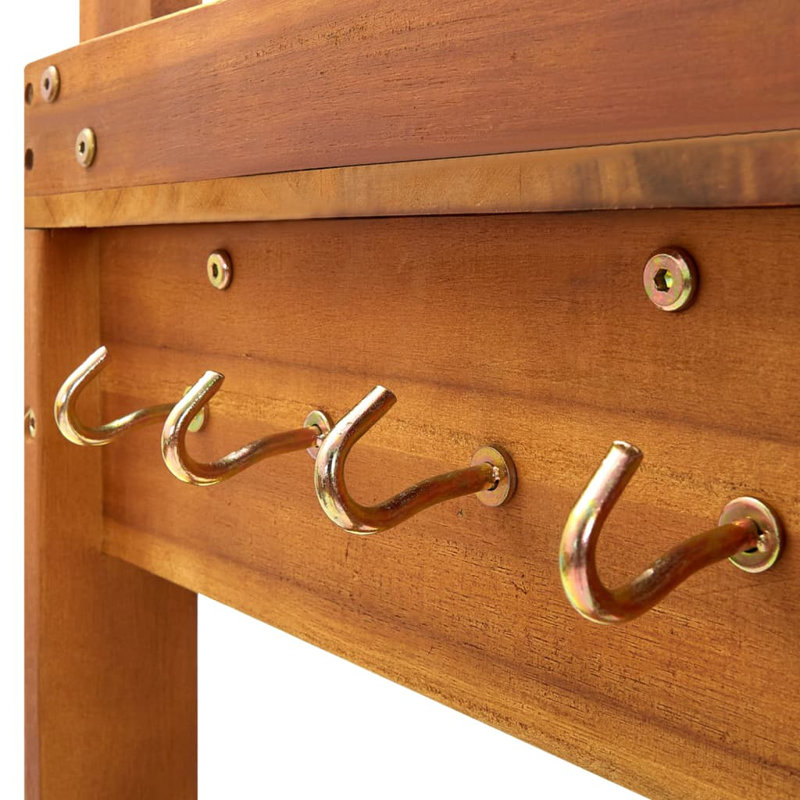 Sundquist Solid Wood Bar Cart