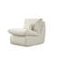 Canapé compact confortable avec repose-pieds pour des espaces de vie polyvalents