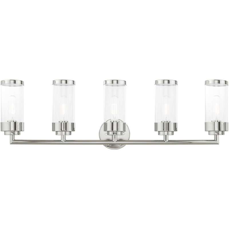 5 - Light Vanity Light, Polished Chrome