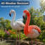 Flamant rose en plastique, rouge, blanc-133033158