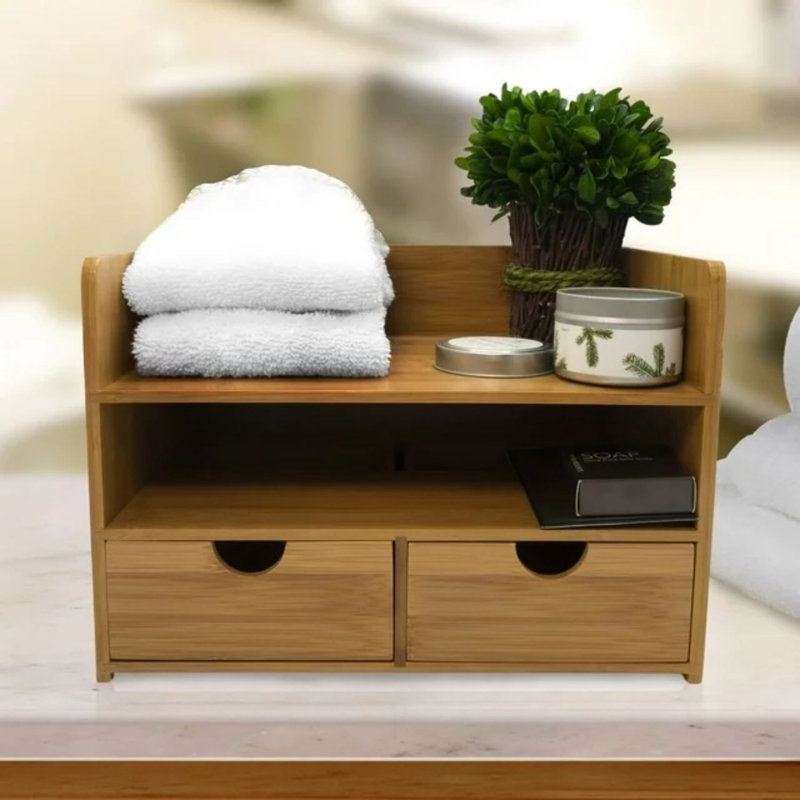 Majunew Bamboo Desk Organizer