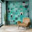 Soothing Aqua Inspirational Calming Tones with Uplifting Wallpaper-99829229