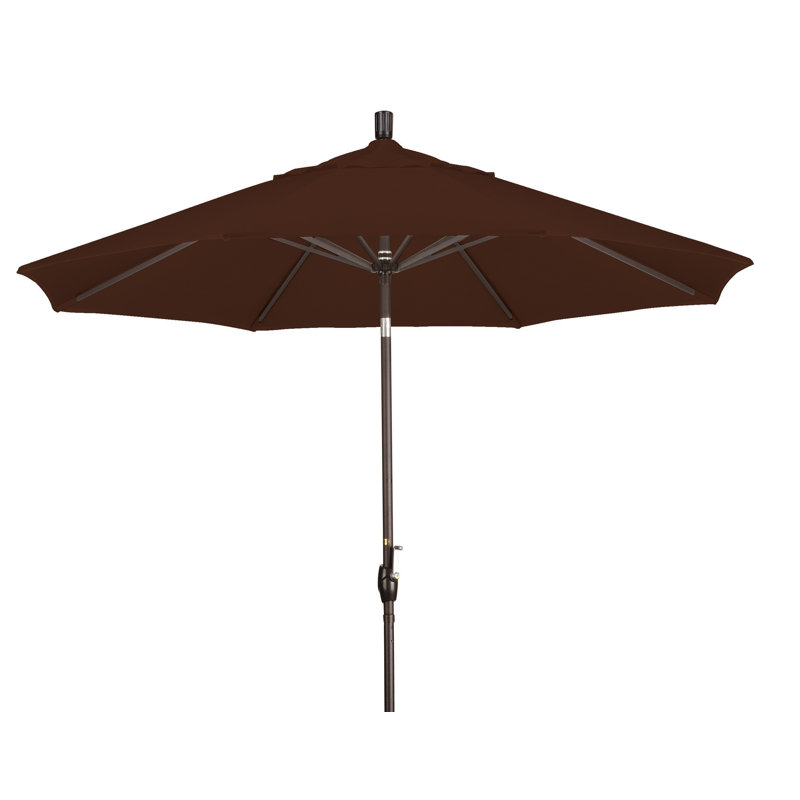 Parasol de marché 9 pi Ayomipo, Toile Sunbrella® brun baie