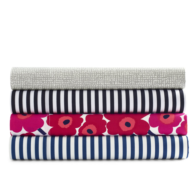 Marimekko Printed Cotton Percale Sheet Sets, Black/White, Queen