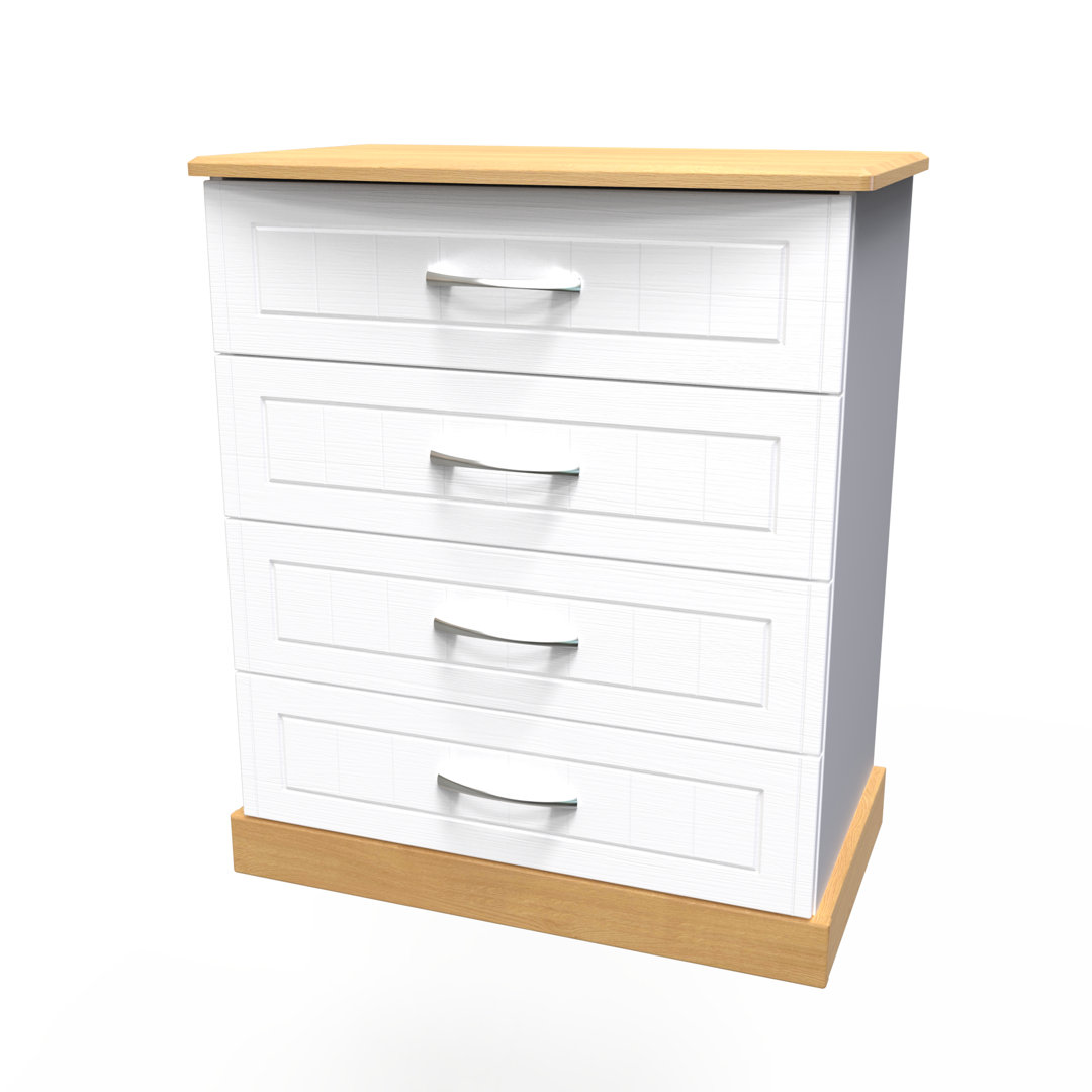 Fully Assembled Cortlynn 4 Drawer 76.5Cm W Double Dresser