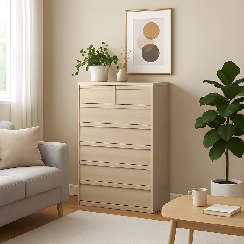 Drawer Dresser for Bedroom, Modern Chest of Drawers Tall with Large Drawers Storage