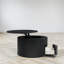 Table basse ronde à plateau relevable, compartiment caché et tiroir dissimulé, conception cannelée moderne, salon-1793734999