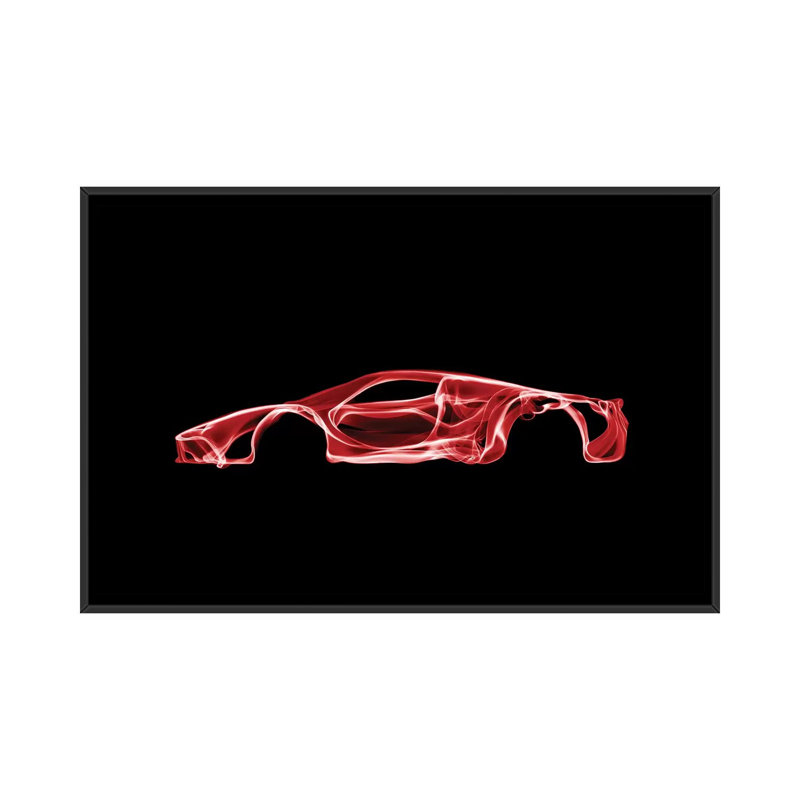 " LaFerrari " by Octavian Mielu, 18" H x 26" W x 1.5" D, Black Framed Canvas, No Mat