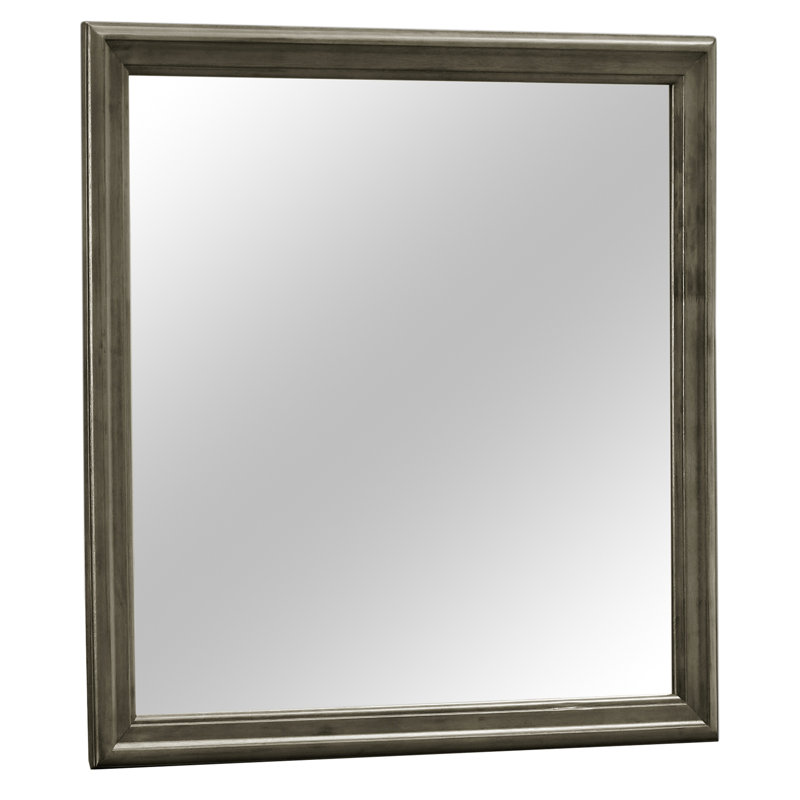 Louis Phillipe Wall Mirror, Gray