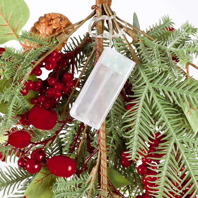 Lighted Faux Swag with Lights