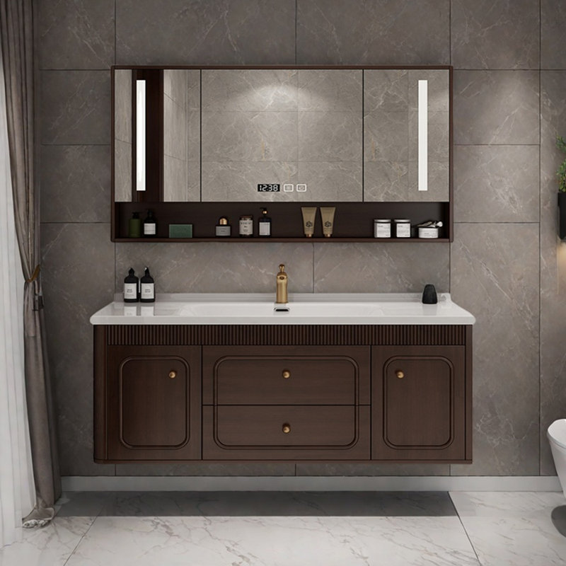 Modern light luxury simple bathroom cabinet