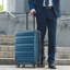 Ensemble de valises Hardshell en ABS, valise à carreaux de 24 pouces avec roulettes, bagage de voyage léger avec 2 cubes d'emballage pour hommes et femmes