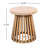 Wood Round Table For Outdoor Patio, Balcony, And Backyard - Natural Elegance, Practical Design, Simple Assembly Finished Coffee Patio Balcony Function, Low Maintenance-1449653261
