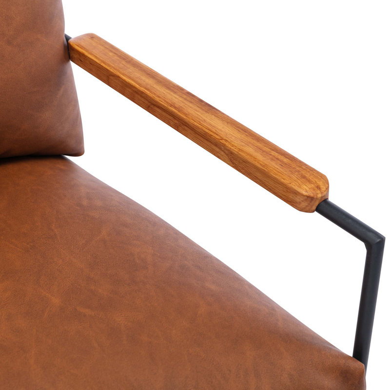 Razi Faux Leather Armchair