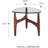 Etna Glass Top End Table