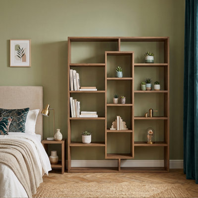 Aurelius Geometric Tiered Display Bookcase