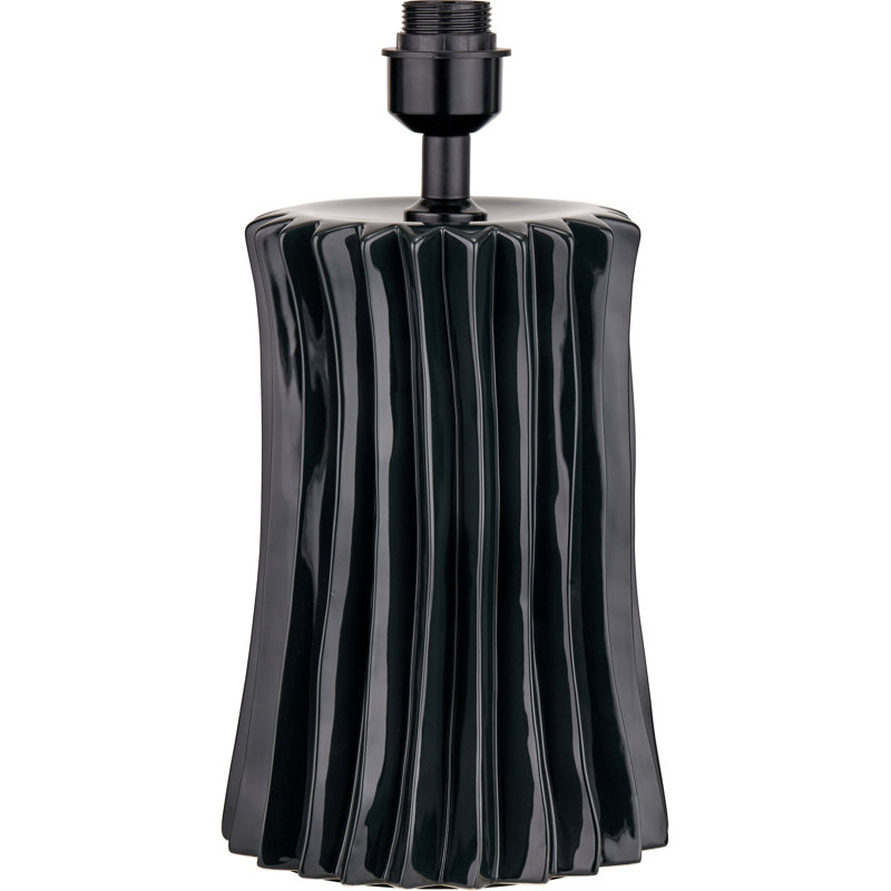 Devony Ceramic Table Lamp, Black