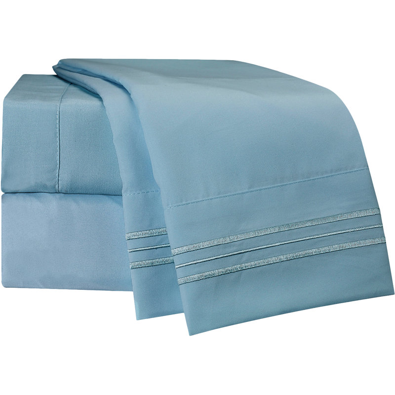 Striped Sheet Set, Twin XL Sheet Set + 1 Fitted Sheet + 1 Pillowcase