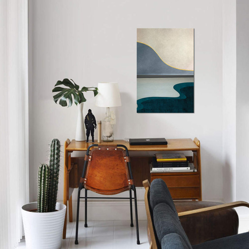 «Minimal Landscape V», reproduction sur toile, H 26 po x l 18 po x P 1,5 po, Toile tendue, Pas de tapis