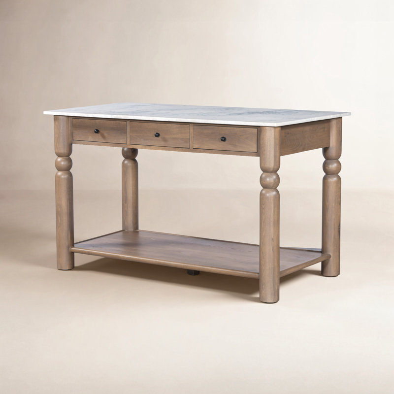Dothan Kitchen Island-Toasted Oak