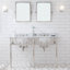 Embassy Stone Oval Console Bathroom Sink with Faucet and Overflow-257216118