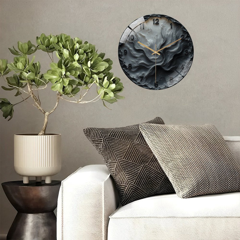 Horloge murale moderne artistique 12 po