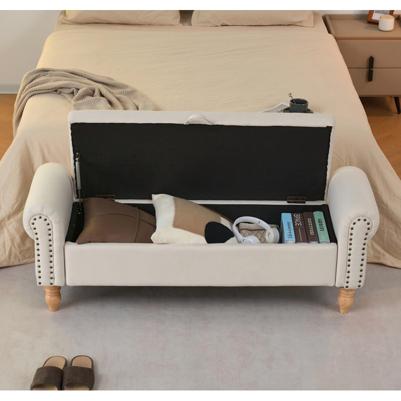 Banc de rangement avec repose-pieds et bancs en tissu avec repose-pieds et bancs en bois