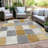 Machine Washable Indoor/Outdoor Xhevrie Gold Rug-1698111610