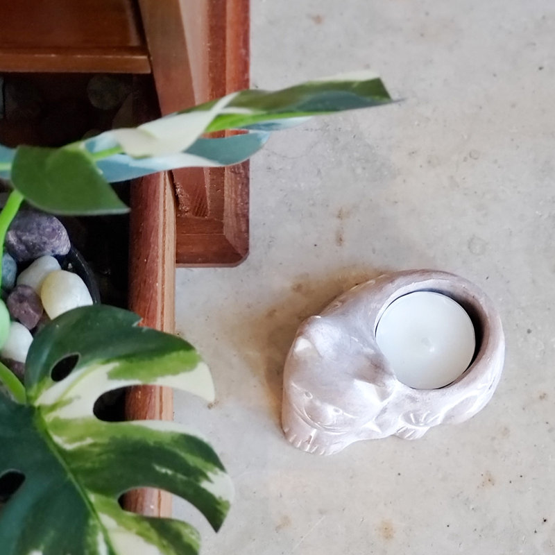 Makenzlie 2.25'' H Earthenware Tabletop Tealight Holder