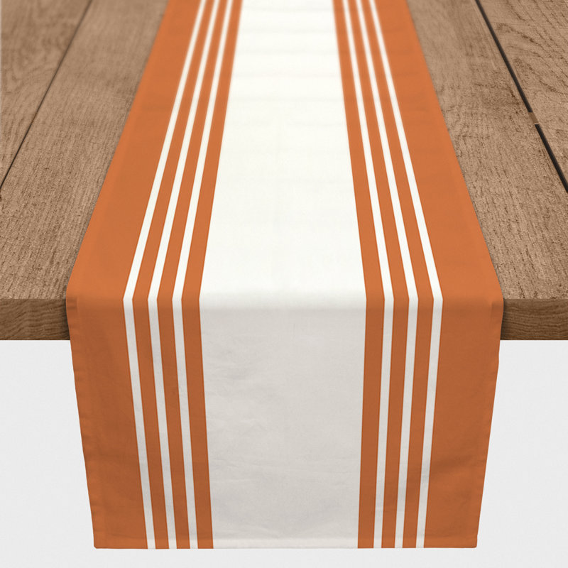 Chemin de table Breyana, P 16 po x L 90 po, Orange