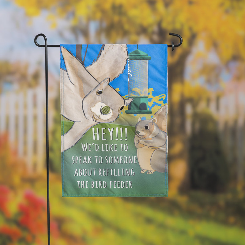 Drapeau de jardin en lin 18 x 13 po Donminique