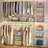 4 Tier Closet Hanging Organizer, Closet Organizers and Storage with 5 S Hooks, Closet Hanging Shelves & Freestanding Wire Storage Basket Bins, for Clothing Shoes Handbags Clutches Accessories 