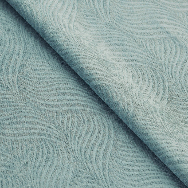 Panneaux de rideaux thermiques obscurcissants à motif géométrique Vedder, Bleu sarcelle, l 26 po x L 84 po