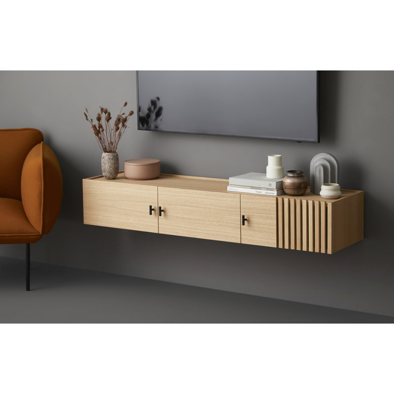 Array Wall-Mounted Sideboard (150 Cm), Oak