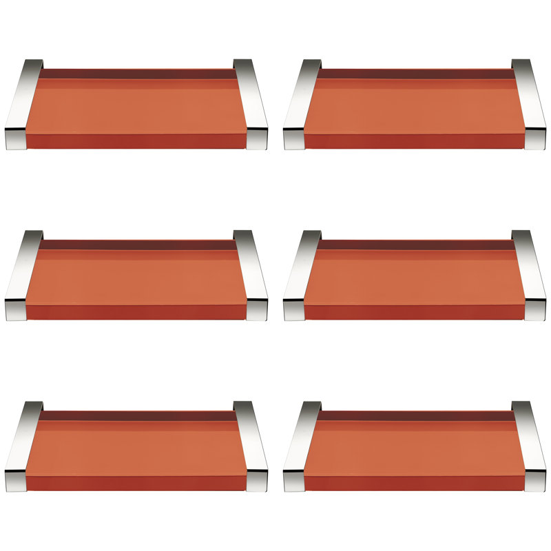 MEPRA Quattro Serving Dish, 2.36" H x 19.69" L x 12.6" W, Orange