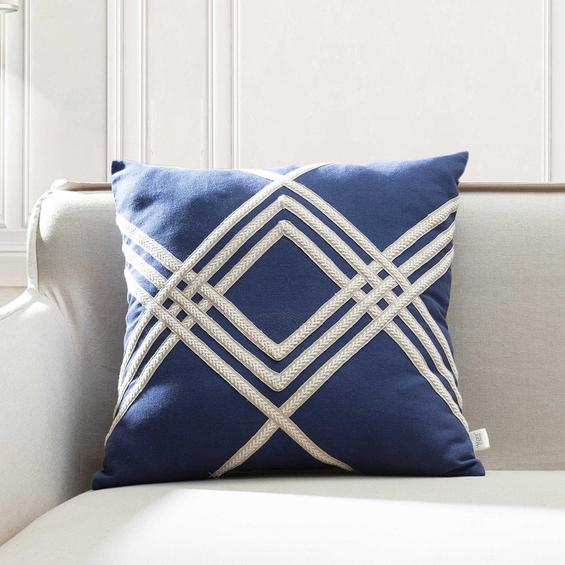 Housse de coussin Aprille, Indigo, 20 po X 20 po